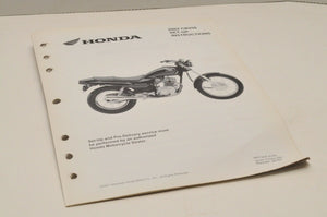 2002 CB250 NIGHTHA Genuine OEM Honda Factory SETUP INSTRUCTIONS PDI MANUAL S0107