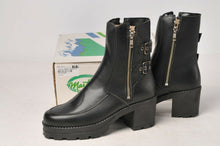 Load image into Gallery viewer, Martino Boots - Ladies Black Leather Cascade Motorcycle 114111 Size 10