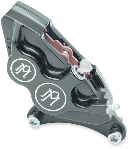 Performance Machine Direct Bolt-On 4-Piston Left Caliper - Fits Harley Dyna FX +