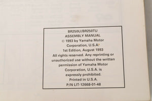 Genuine Yamaha Factory Assembly Manual 1994 94 Bravo 250 | BR250 BR250U