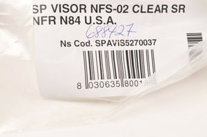 Genuine Nolan Helmet Visor Shield - SPAVIS5270037 NFS-02 CLEAR SR NFR N84 USA