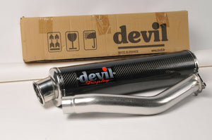 NEW Devil Exhaust Carbon High Mount Trophy 52419 GSXR1000 GSX-R1000 Suzuki 01-04