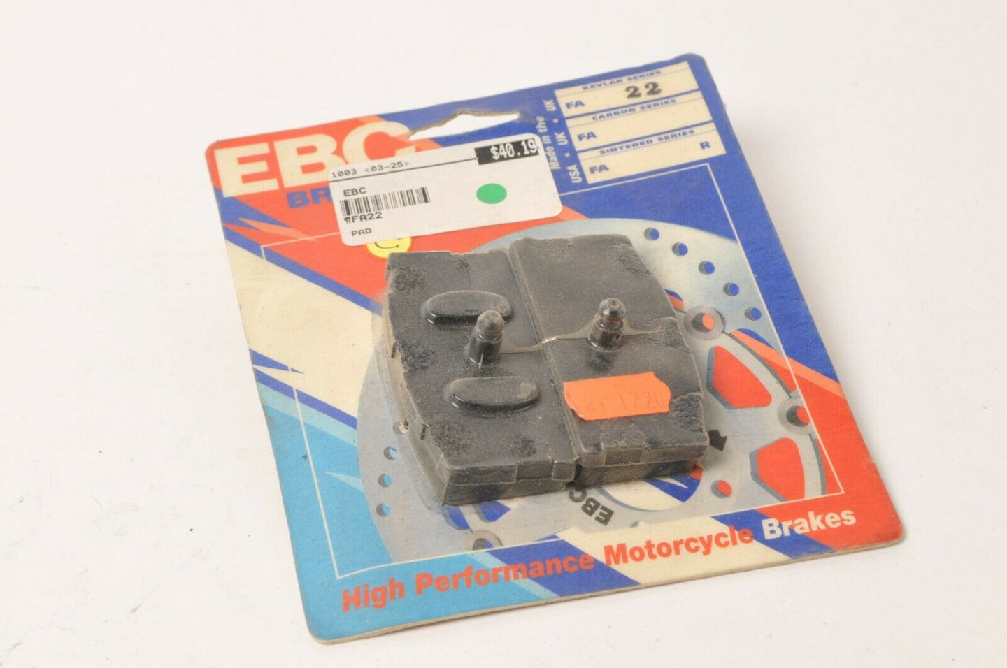 EBC FA22 Organic  Brake Pads - BMW R100/7 /S R100RS R100T R60 R90 R75 ++