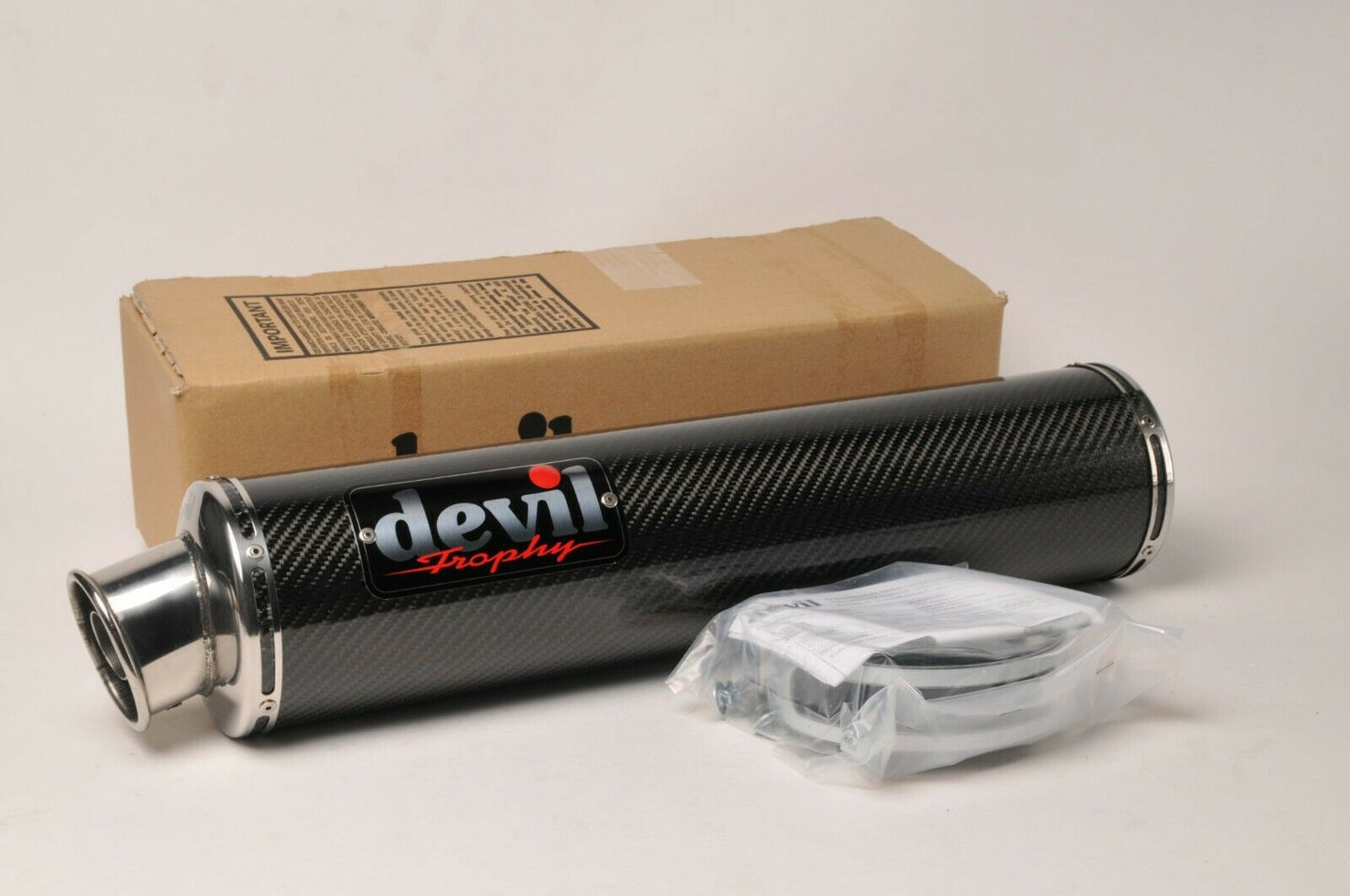 NEW Devil Exhaust - 52309 Carbon Fiber Trophy muffler silencer can pipe GSXR600+