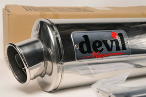 NEW Devil Exhaust- 58354 Stainless Magnum muffler silencer can pipe Bolt On