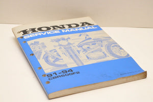 Genuine OEM Honda Factory Service SHOP Manual 61MV903 CBR600F2 1991-1994 92 93