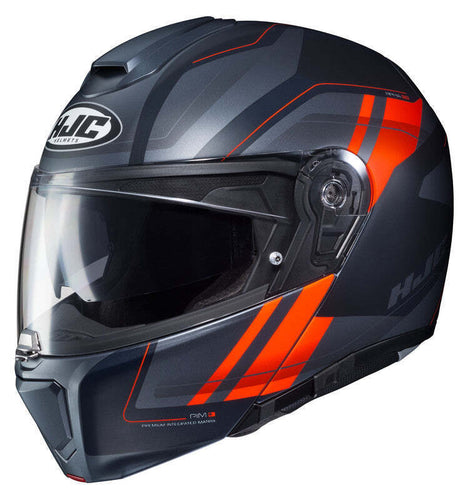 HJC RPHA 90 SF Black/Orange Modular Full Face Motorcycle Helmet XS | 0100-1678