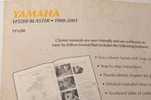 Load image into Gallery viewer, Clymer Service Repair Maintenance Manual: Yamaha YFS200 Blaster 1988-2001