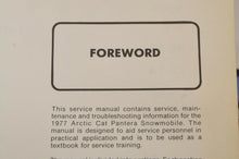 Load image into Gallery viewer, Genuine ARCTIC CAT Factory Service Shop Manual  1977 77 PANTERA  0153-124
