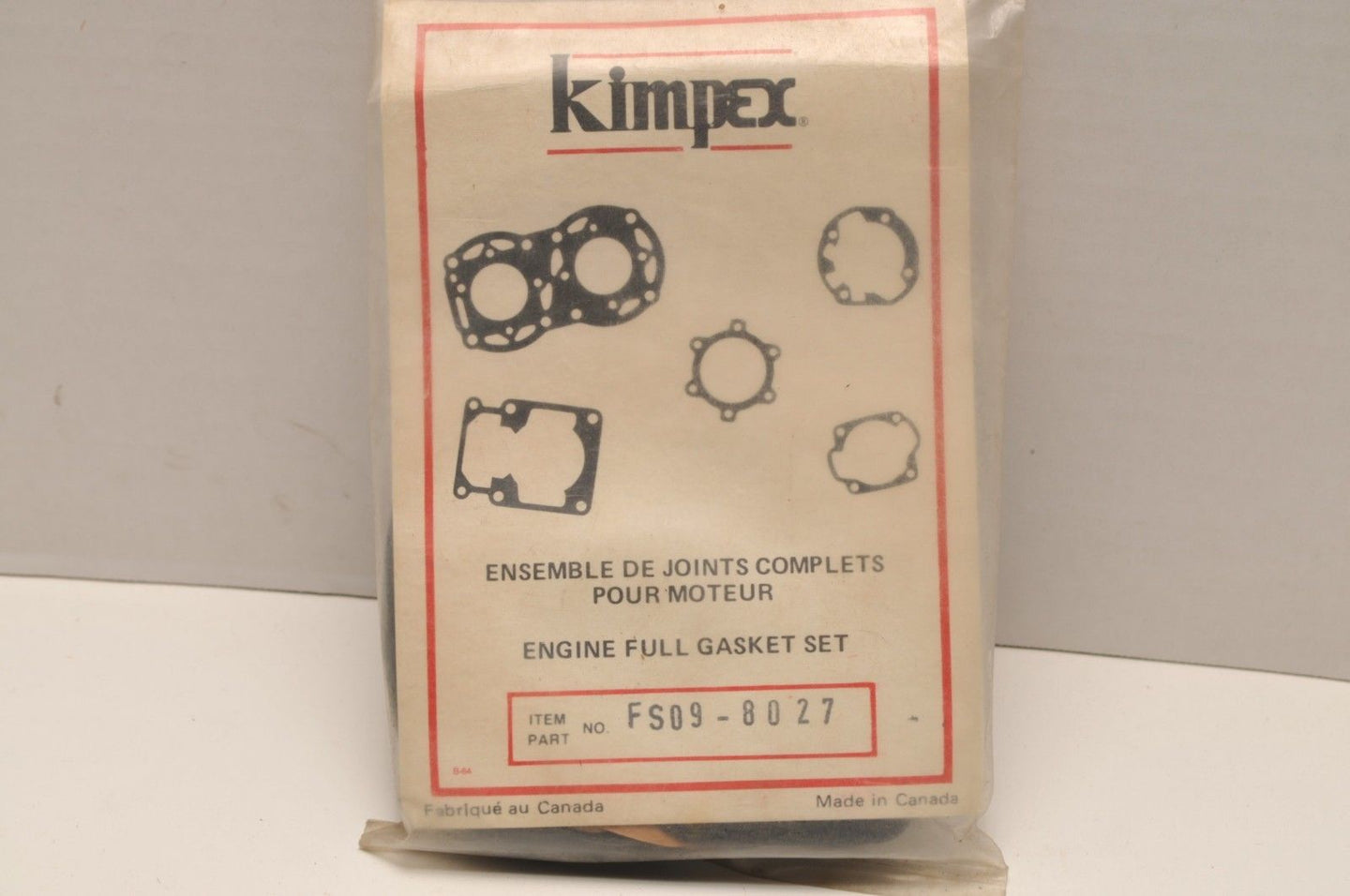 NOS Kimpex Full Gasket Set R18-8027 FS09-8027 711027 MotoSki Futura 400 1978-80