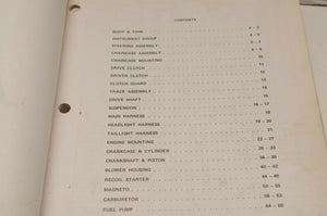 Vintage Polaris Parts Manual Book 9910228 1974 Colt / SS Snowmobile Genuine OEM