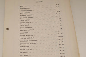 Vintage Polaris Parts Manual 9910725 1981 TXL TX-L Snowmobile Genuine OEM