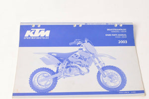 Genuine Factory KTM Spare Parts Manual Engine Chassis 50 SX Pro Jr Sr LC 2003