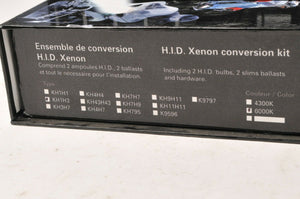 ECO- HID Xenon Conversion Kit KH1H3-6000 Double White H1 / H3 6000k Motorcycle
