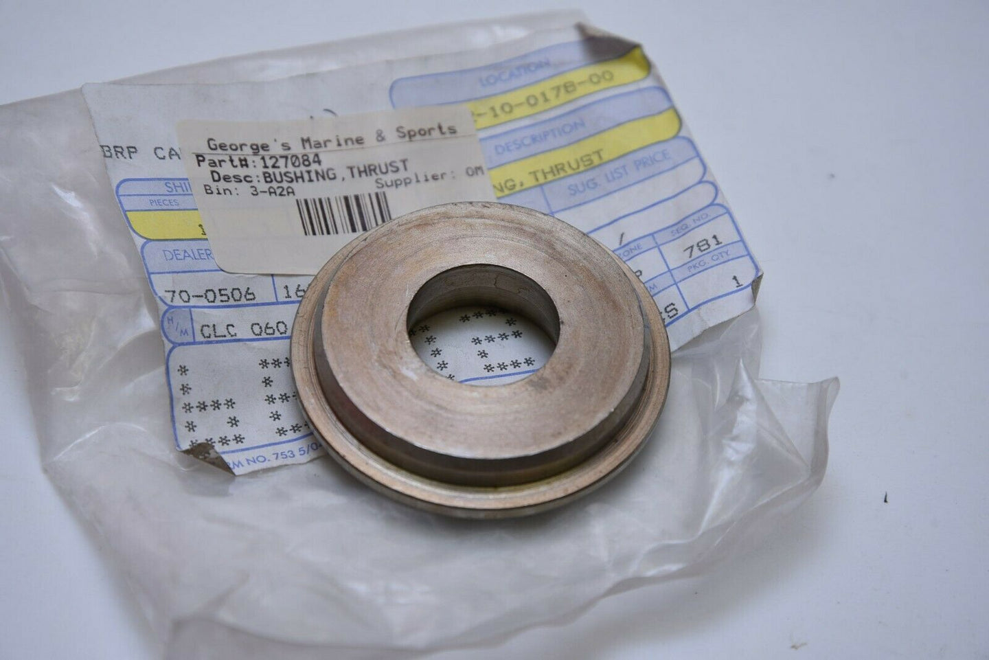 Johnson Evinrude 0127084 127084 OMC BRP - Bushing, Thurst. L models (prop)