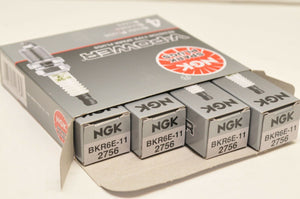 4 New NGK V-Power Performance Spark Plugs BKR6E-11 # 2756