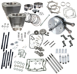 S&S Cycle 124" Hot Set UP Engine Kit 2007-17 CVO Twin Cam, Dyna 2006+ | 900-0690