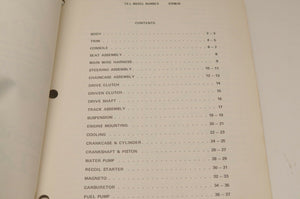 Vintage Polaris Parts Manual 9910520  1978 TX-L TXL Snowmobile OEM Genuine
