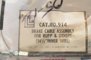 NEW/NOS LLP VINTAGE CABLE, BRAKE #914 RUPP + 24.5" Inner Wire