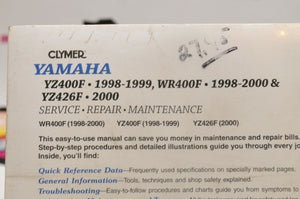 NEW CLYMER SHOP MANUAL M410 YAMAHA YZ400F WR400F YZ426F WR426F 1998-2000