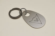 Load image into Gallery viewer, GENUINE DAINESE METAL KEY FOB RING PLATE KEYCHAIN - 1975062-I18-N