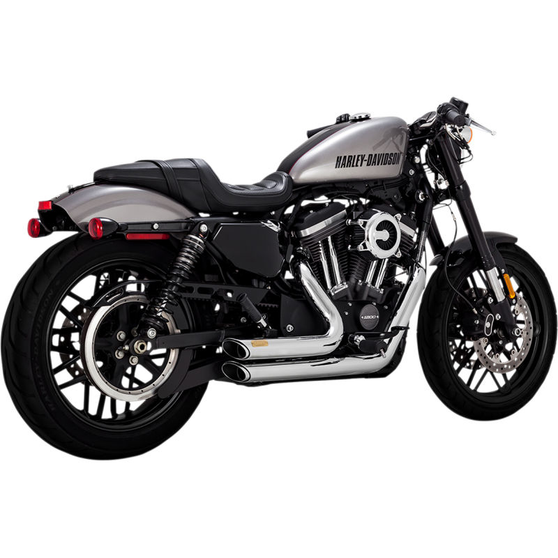 Vance & Hines Shortshots Staggered Exhaust Chrome 40th - Harley Sportster  14-20