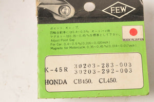FEW K45R Ignition Contact Breaker Point Set - Honda CB450 GL1000  Japan NOS