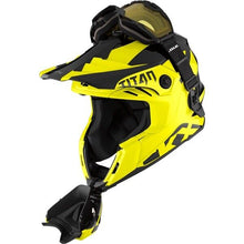 Load image into Gallery viewer, CKX Titan Air Flow Backcountry Snowmobile Helmet Double-Lens | Yellow MEDIUM