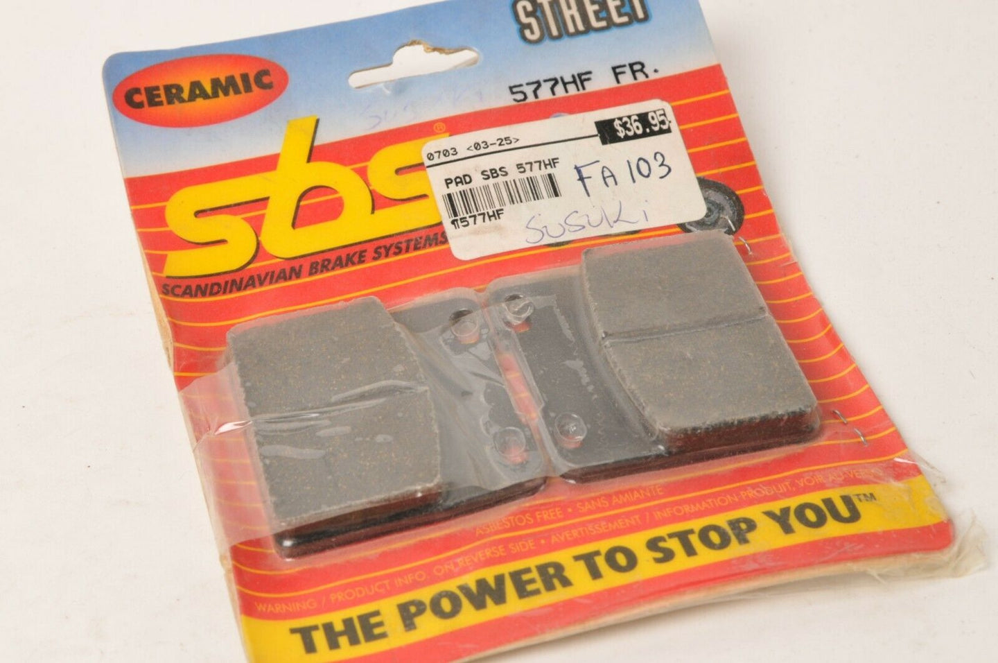 SBS 577HF Brake Pads Ceramic - REAR - Suzuki GS1150 GSX-R1100 GSXR750 VS700 ++