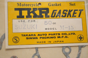 Engine Gasket Set for Suzuki M15 M-15 M 15 NOS 50cc TKR NEW OLD STOCK