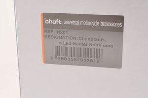 chaft Motorcycle LED Indicators turn signal lights IN201 Hunter Black/smoked