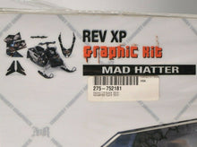 Load image into Gallery viewer, AMR MadHatter Black graphic kit for Ski-Doo REV XP 2008-2012 MXZ ++ | 752181
