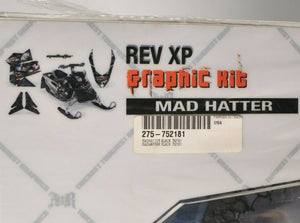 AMR MadHatter Black graphic kit for Ski-Doo REV XP 2008-2012 MXZ ++ | 752181