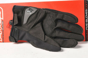Five RS3 Black Women's Textile Motorcycle Gloves Extra-Large XL/11 555-05485