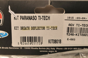 GENUINE AGV KIT08018-999 Breath Deflector Kit Ti-Tech Helmet