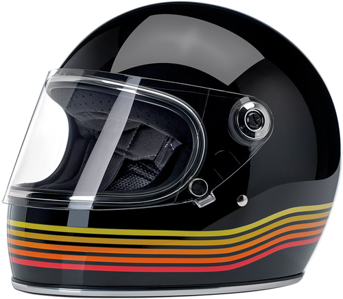 Biltwell Gringo-S Helmet ECE - Black Spectrum Large LG L  | 1003-536-104