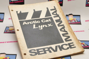 Genuine ARCTIC CAT Factory Service Shop Manual  1977 77 LYNX  0153-120