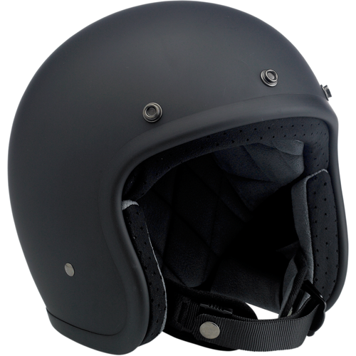 Biltwell Bonanza Helmet DOT - Flat Black XL Extra Large  | 1001-201-205