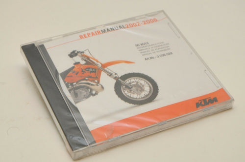 NEW GENUINE KTM SERVICE REPAIR WORKSHOP MANUAL CD 3206028 - 2002-2006 50 AC/LC