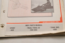 Load image into Gallery viewer, Vintage Polaris Parts Manual 9911270 - 1987 Indy 400 600 Snowmobile  Genuine OEM