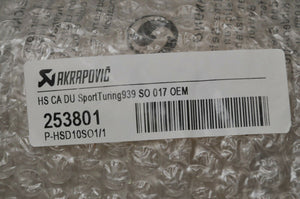 NEW OEM DUCATI AKRAPOVIC 253801 P-HSD10S01/1 CARBON HEAT SHIELD FOR 96481201A