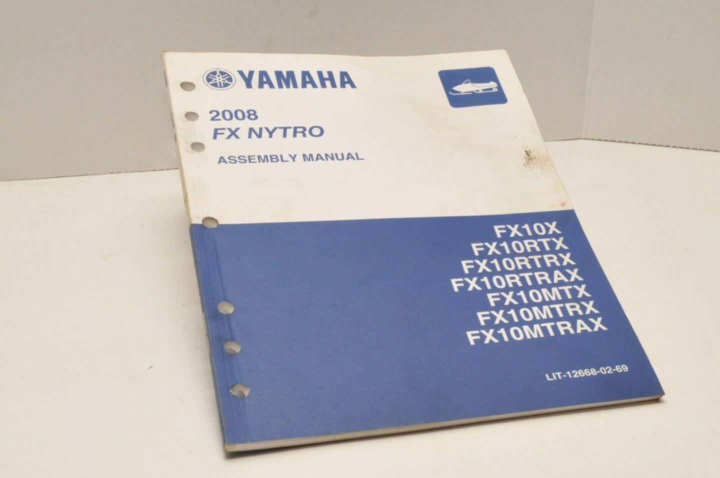 Genuine Yamaha FACTORY ASSEMBLY SETUP MANUAL FX NYTRO 2008 LIT-12668-02-69