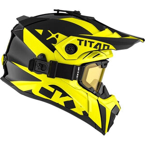 CKX Titan Air Flow Backcountry Snowmobile Helmet Double-Lens | Yellow MEDIUM