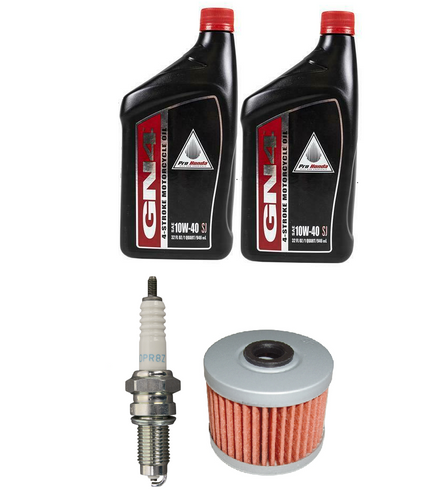 Honda TRX400EX Oil Change Tune Up Kit Oil Filter Spark Plugs GN4 Vesrah NGK