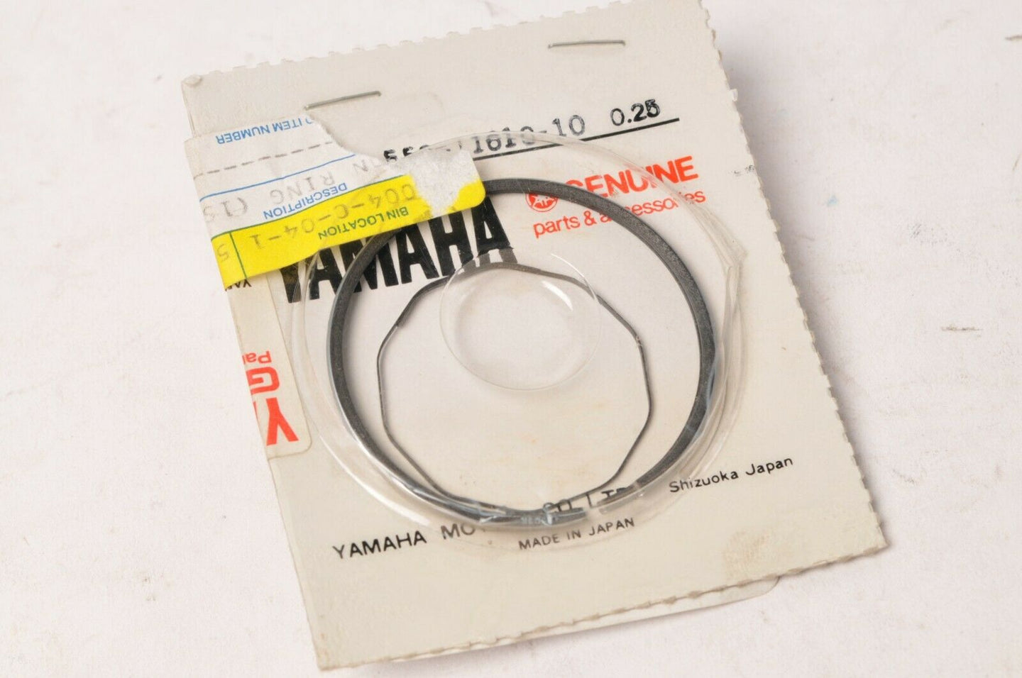 Genuine Yamaha 558-11610-10-00 Piston Ring Set 1st O/S +0.25mm DT100 MX100 +