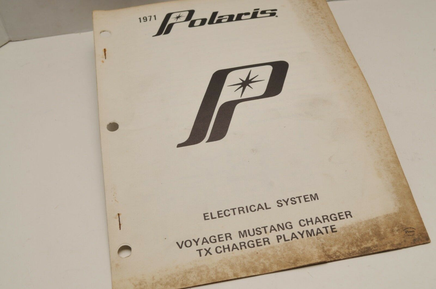 Vintage Polaris Parts Manual 1971 Mustang Charger Electrical Snowmobile Genuine