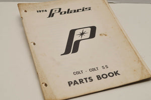 Vintage Polaris Parts Manual Book 9910228 BW 1974 Colt / SS Snowmobile Genuine
