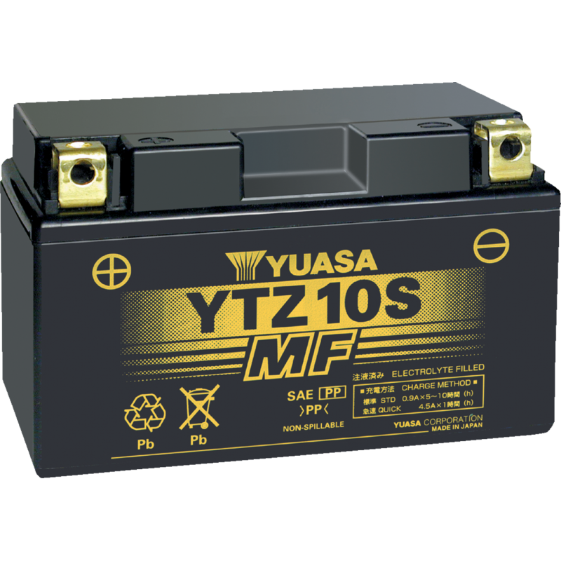 Genuine Yuasa YTZ10S 12v Battery Factory Activated AGM for Motorcycle