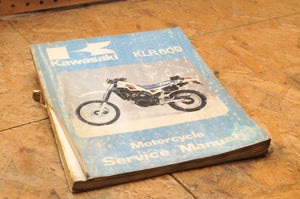 Kawasaki Factory Service Manual FSM OEM Shop KLR600 1984 Part # 99924-1050-01