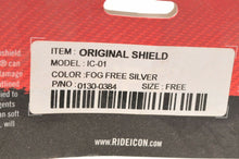 Load image into Gallery viewer, Genuine Icon Helmet Visor Shield - SILVER TINT 0130-0384 Fog Free RST FF